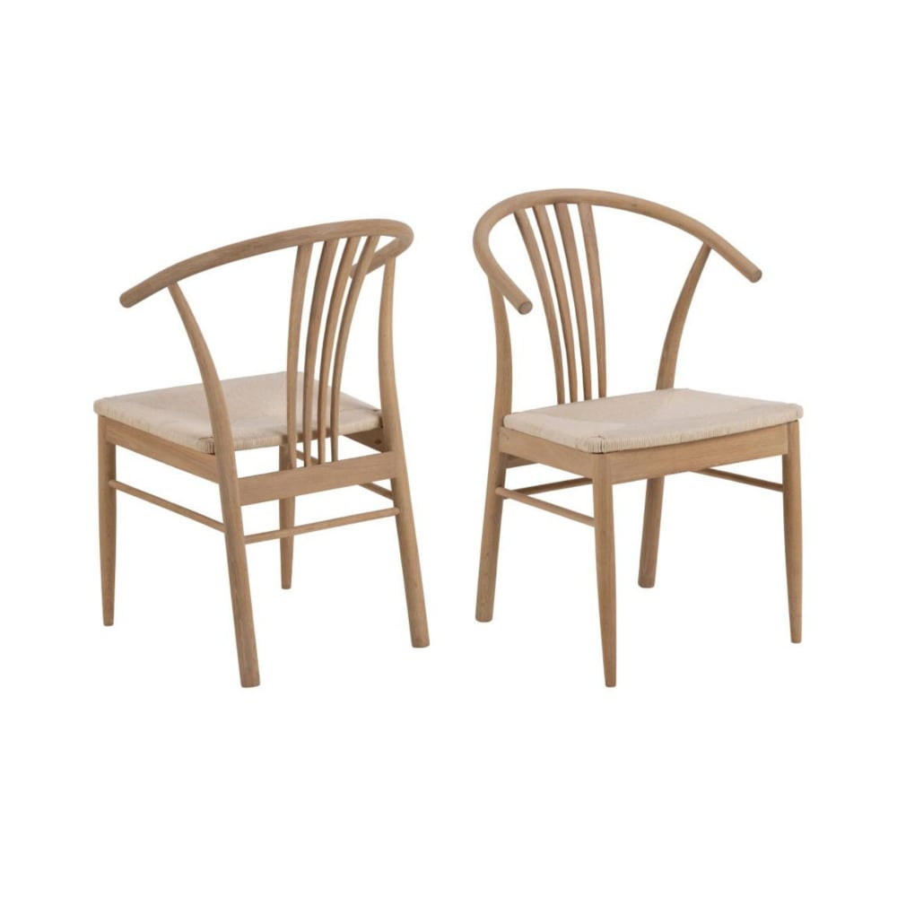 Lot de 2 chaises en chêne