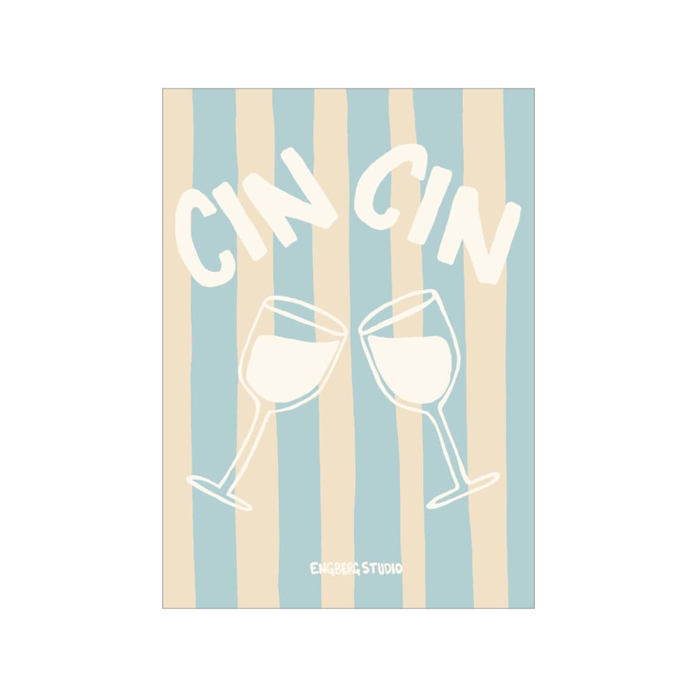 Affiche ''Drinks with Me'' sans cadre - 30 x 40 cm