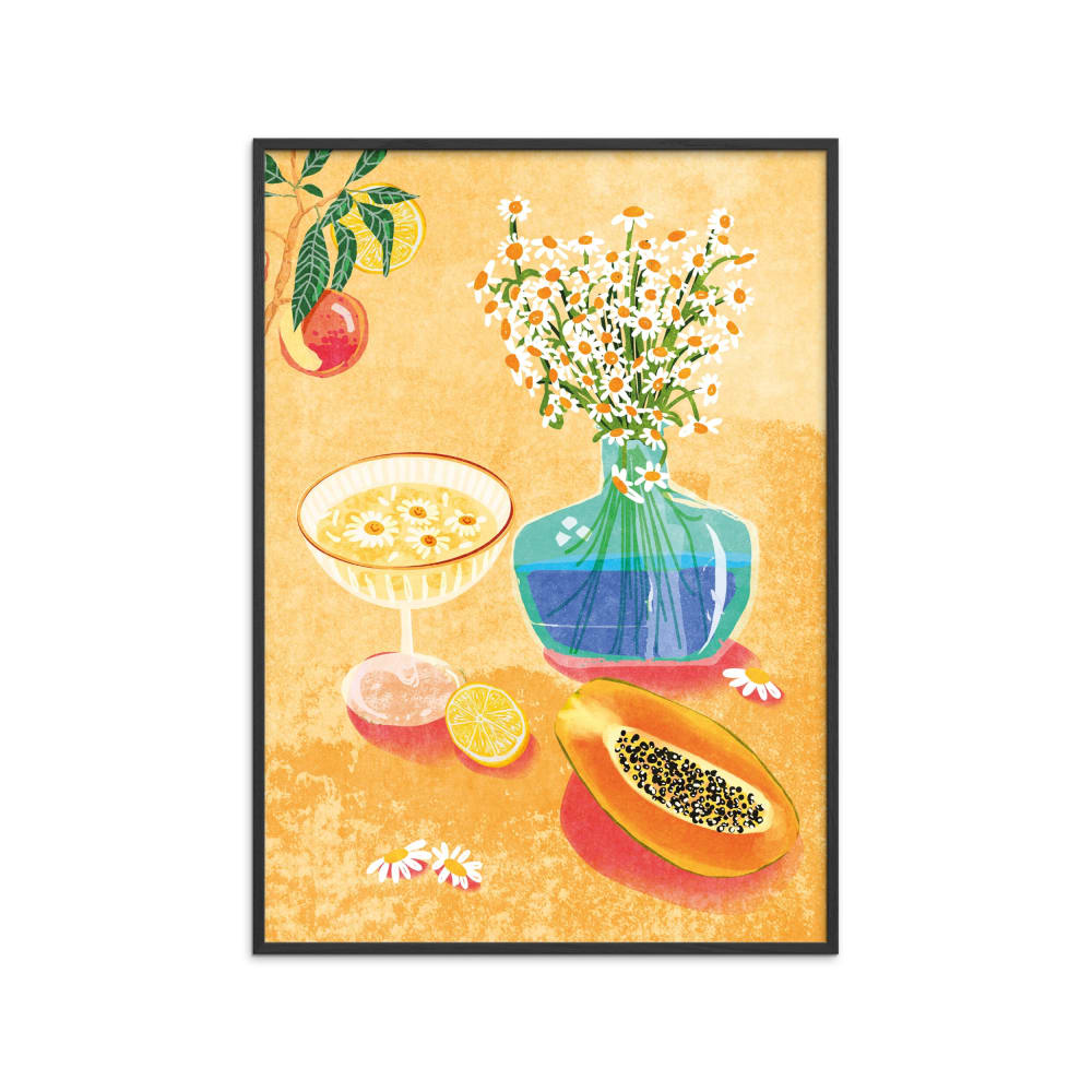 Affiche ''Summer Day Vibes'' Cadre noir - 70x100 cm