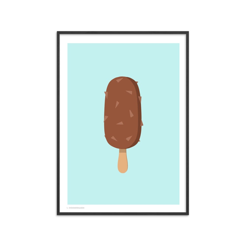 Affiche ''Magnum Almond '' Cadre noir - 50x70 cm