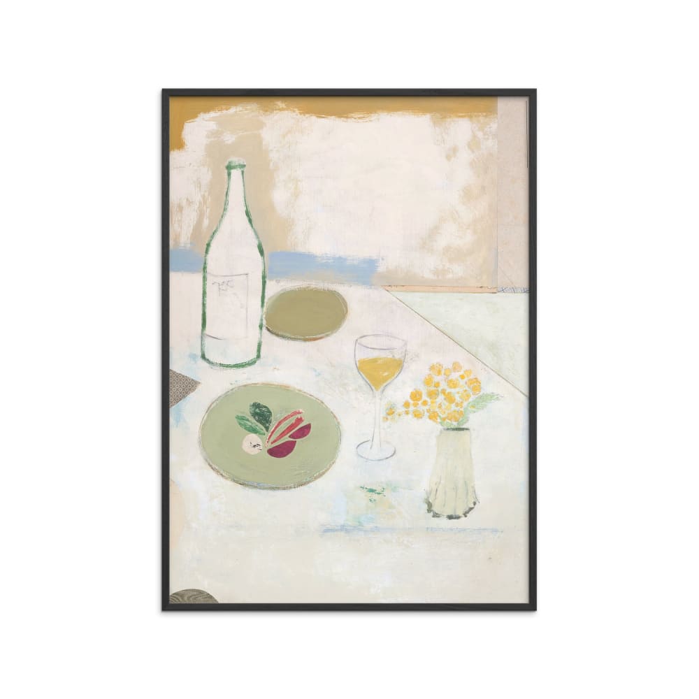 Affiche ''Fleurs Jaunes '' Cadre noir - 50x70 cm