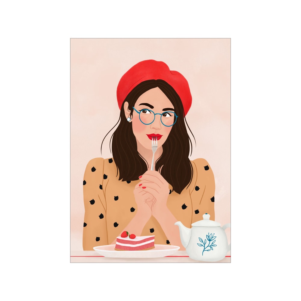 Affiche ''French Cafe'' sans cadre - 50 x 70 cm