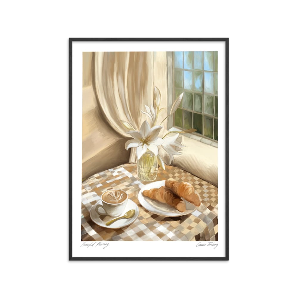 Affiche ''Peaceful Morning '' Cadre noir - 50x70 cm