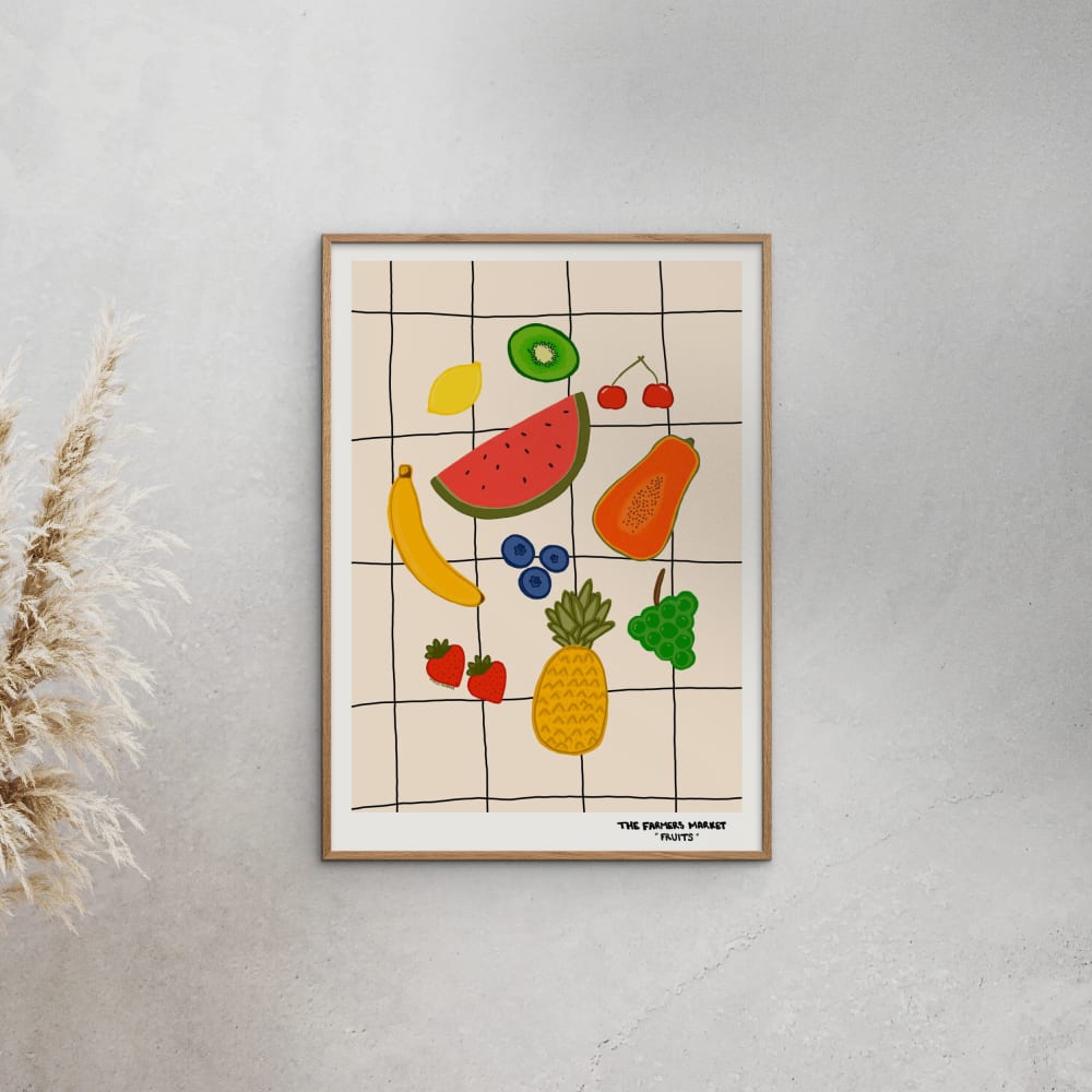 Affiche ''Farmers Market - Fruit'' sans cadre - 70 x 100 cm