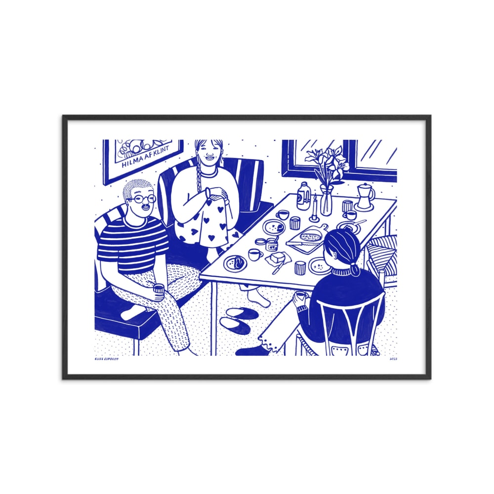 Affiche ''LA DOLCE VITA – 03 '' Cadre noir - 30x40 cm