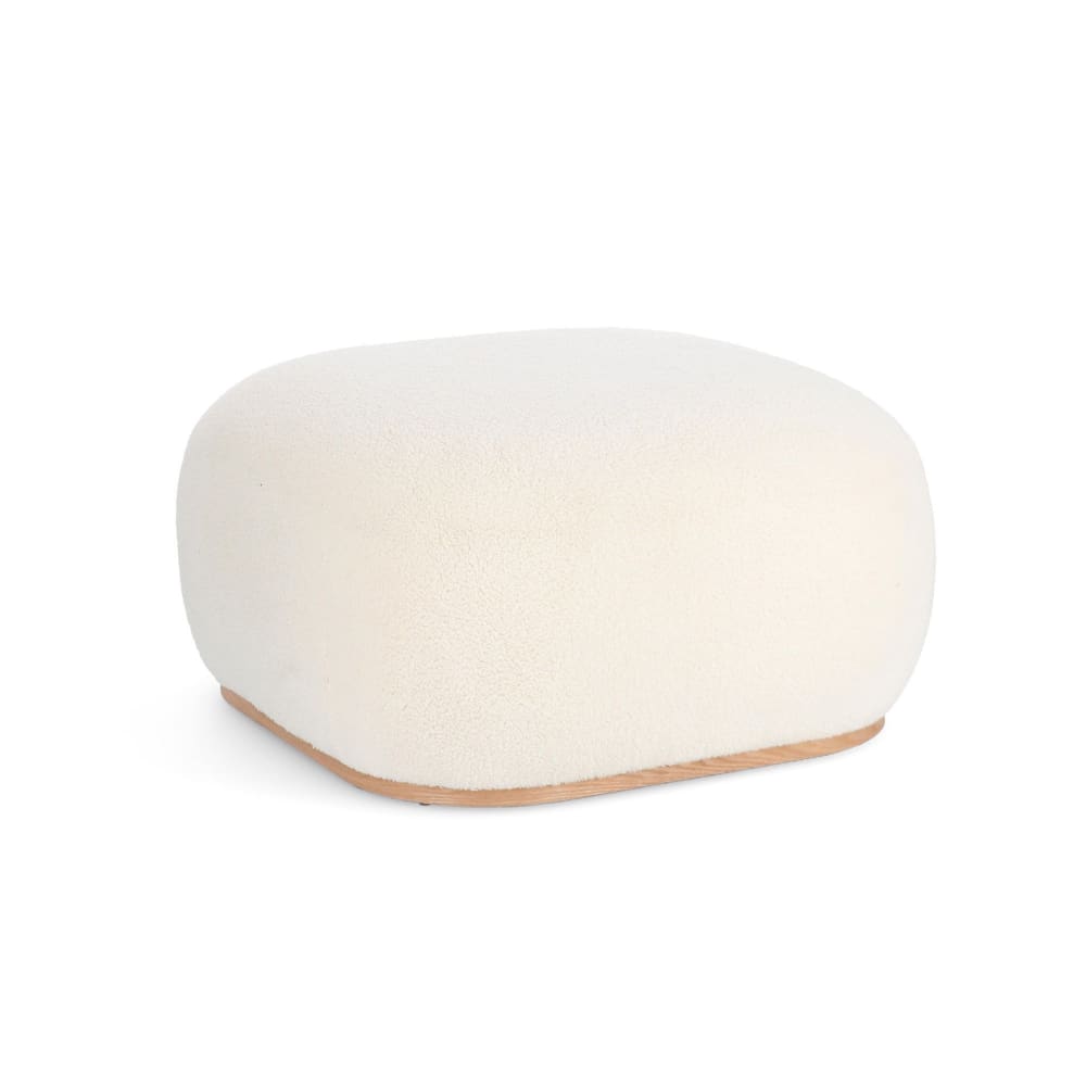 Pouf carré bouclette
