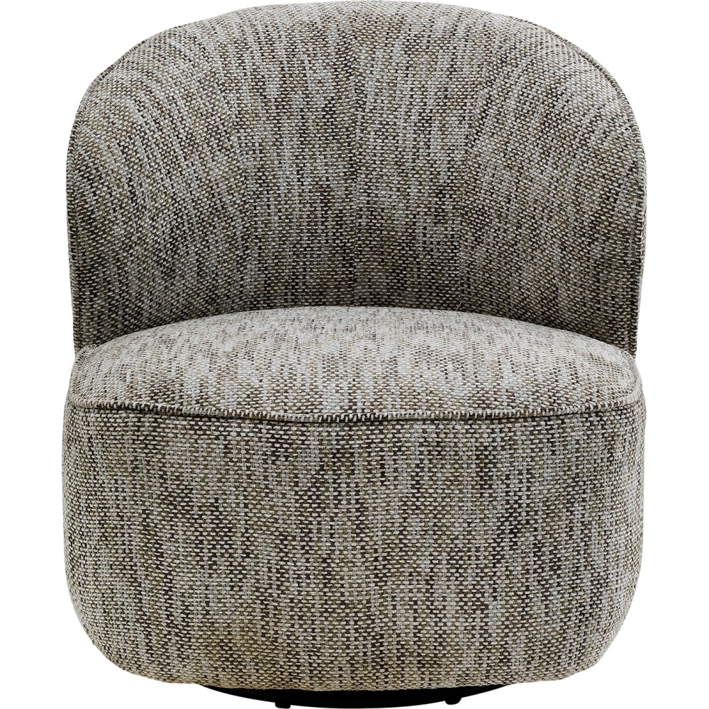 Fauteuil pivotant en polyester tressé gris