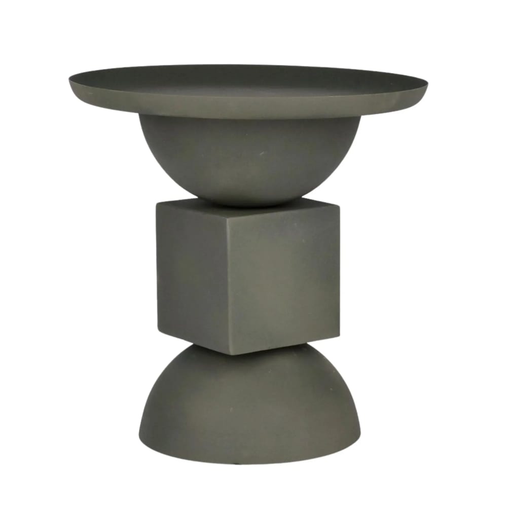 Table basse ronde design en métal D41