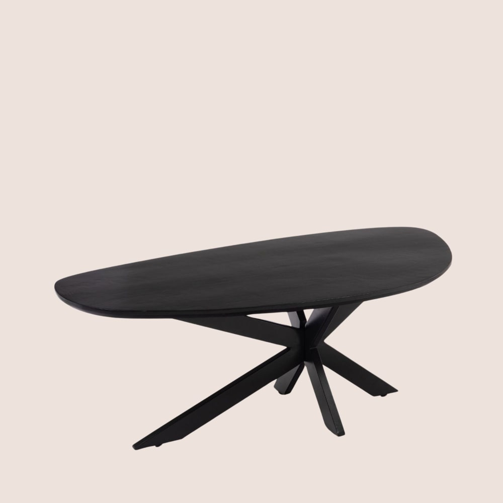 Table basse organique en manguier et métal L120 - Maisons du Monde