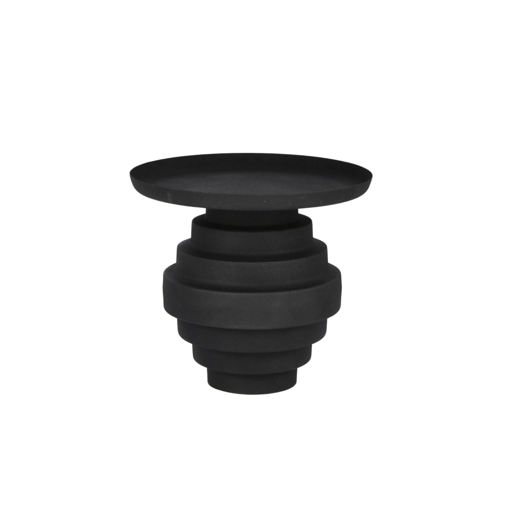 Table basse ronde design en métal d40 noir - Maisons du Monde
