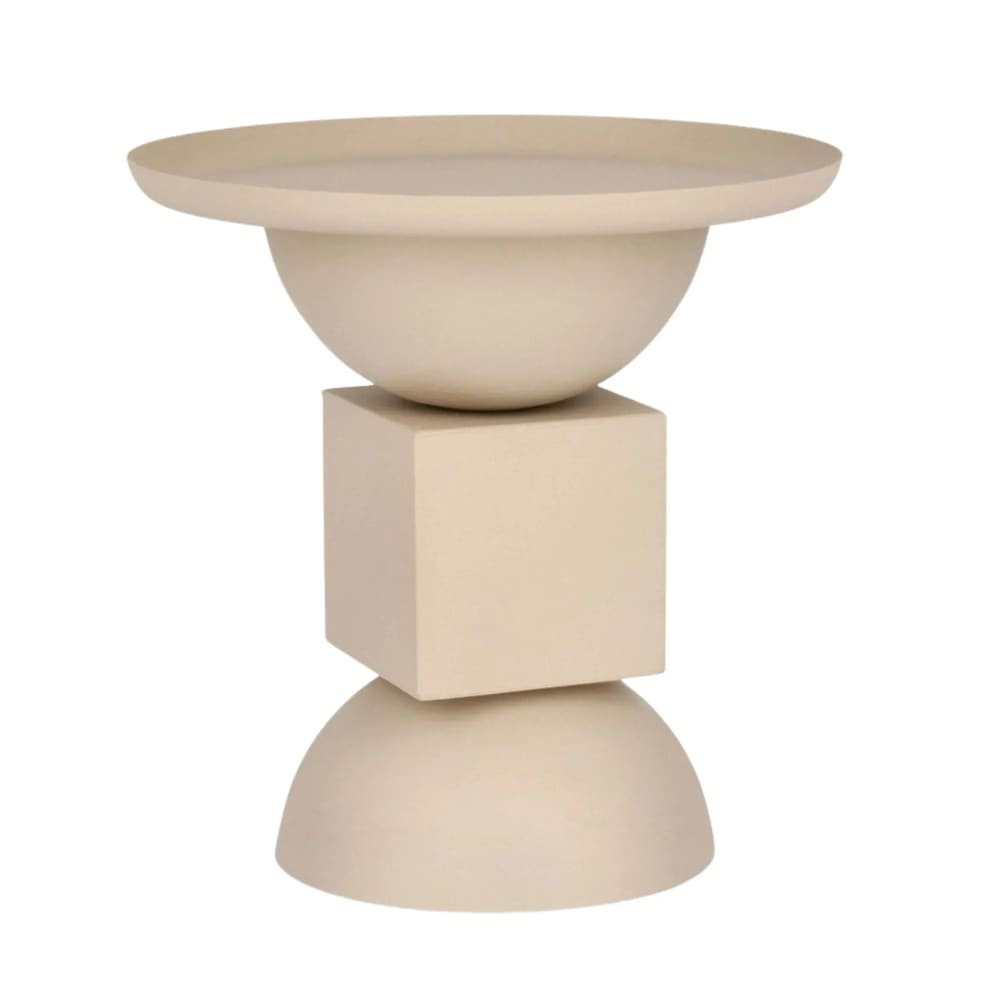 Table basse ronde design en métal D41