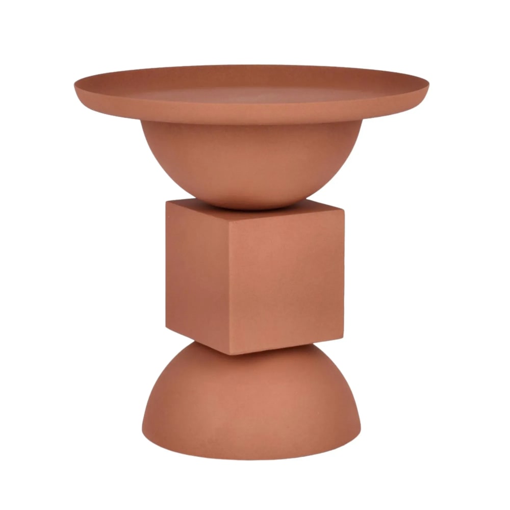 Table basse ronde design en métal D41