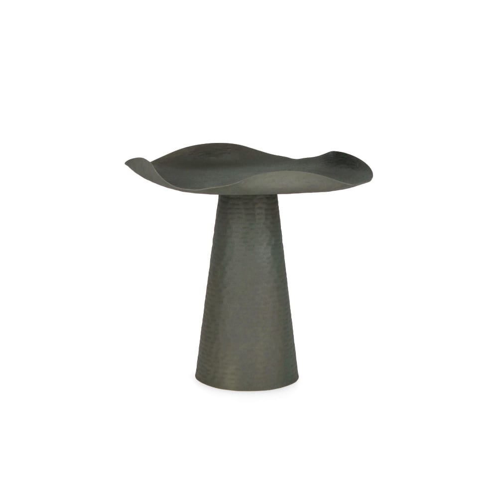 Table basse ronde design en métal D41 vert