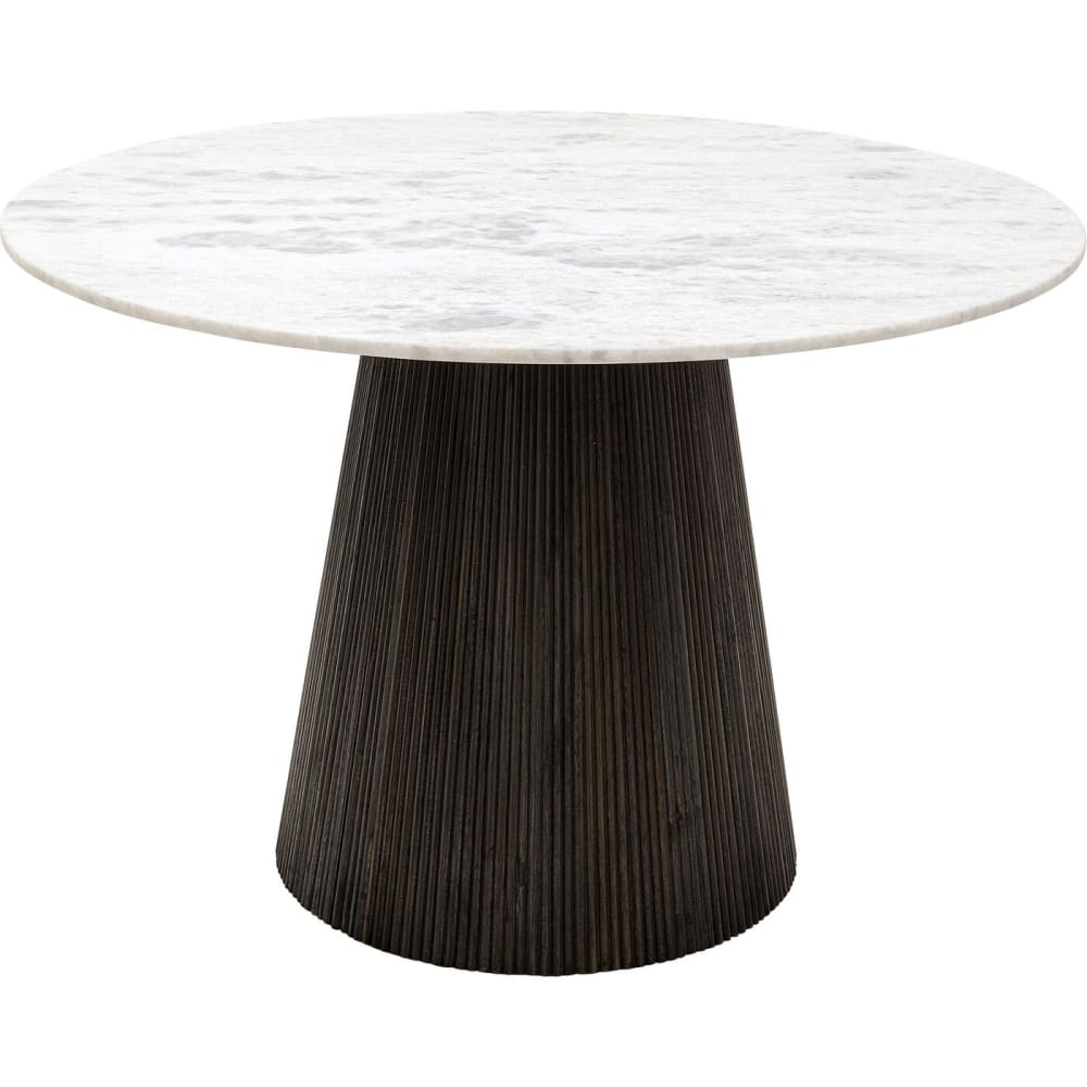 Table à manger 4 personnes en marbre et manguier D115