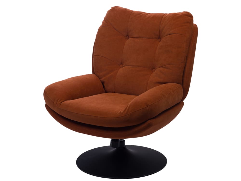 Fauteuil design et confortable pivotant orange Fauteuil design et confortable pivotant orange