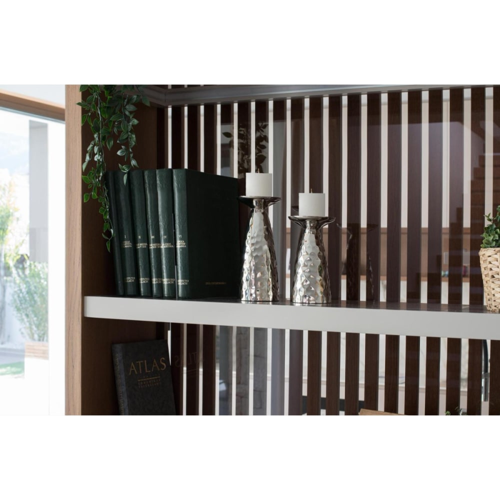 2er Set Kerzenhalter aus glänzendem Aluminium - Maisons Du Monde