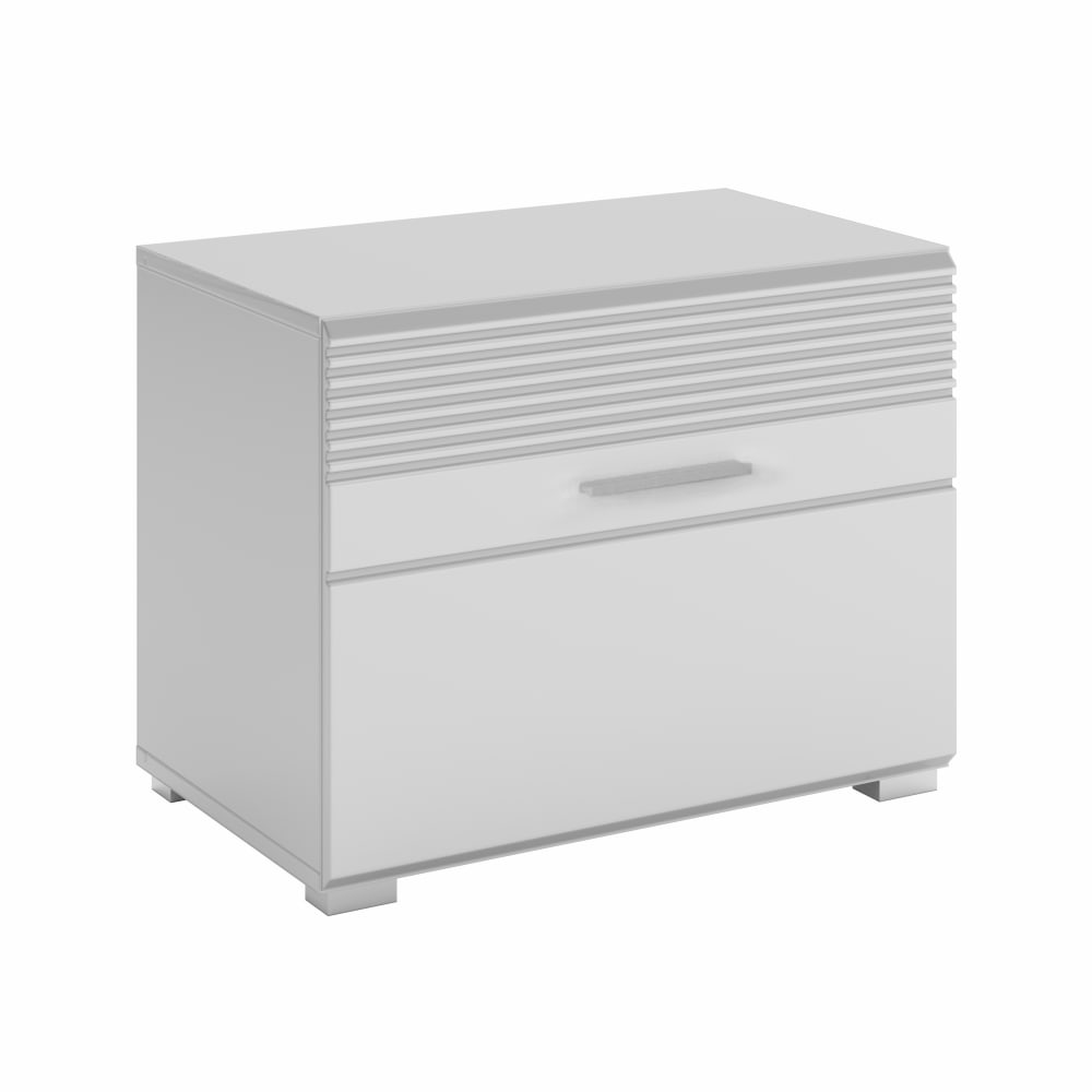 Sitzbank Aus Spanplatte, 60X47X37 Cm, Weiß