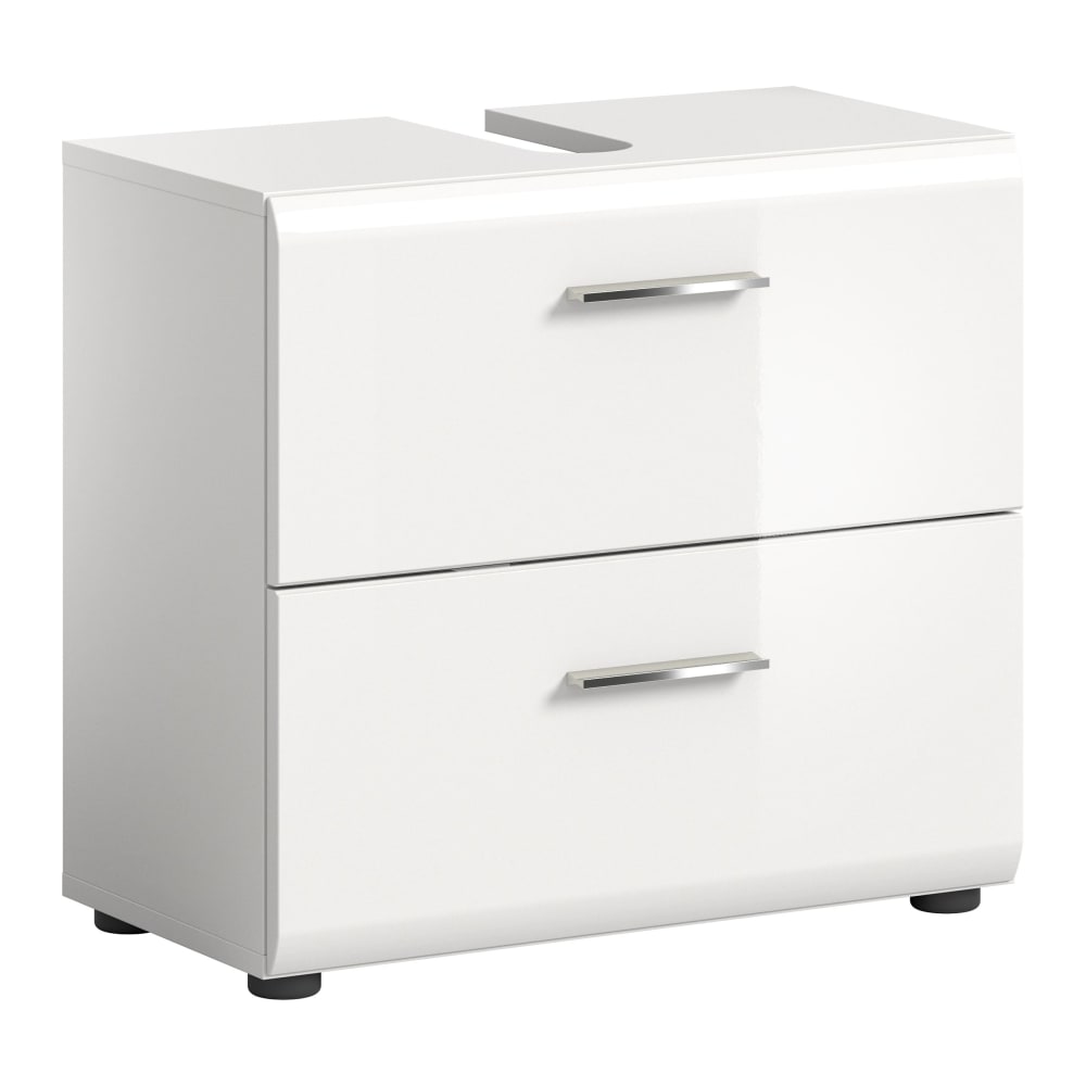 Waschbeckenunterschrank Aus Spanplatte, 60X54X32 Cm, Weiß