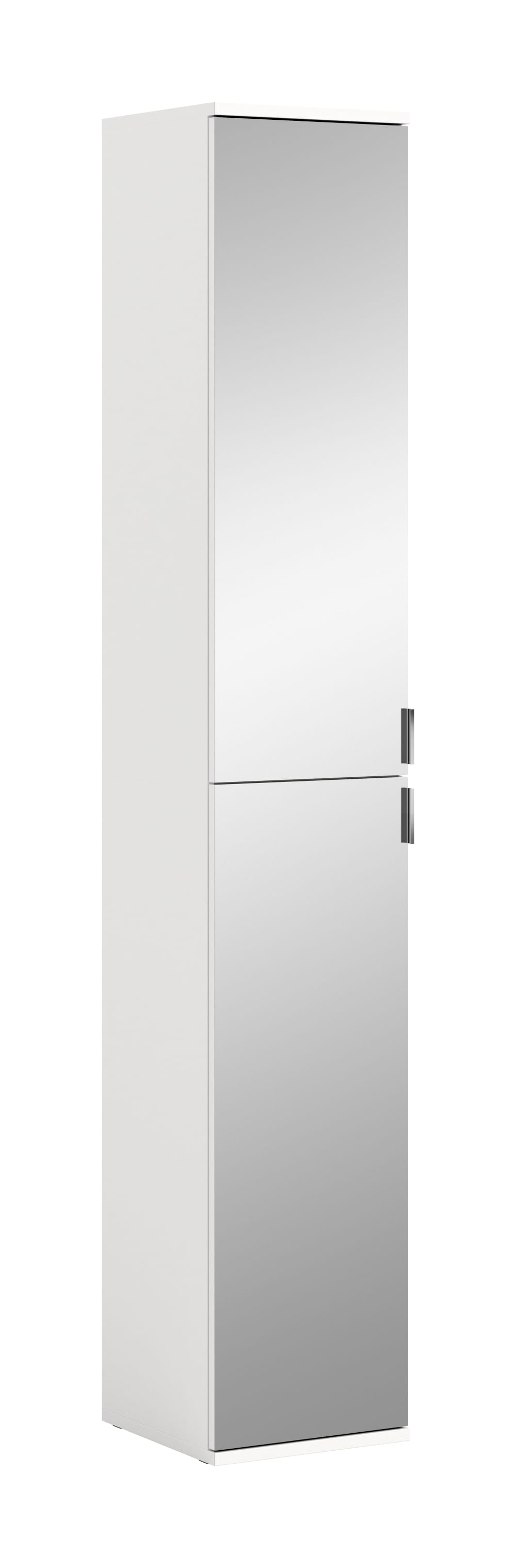 Spiegelschrank Aus Spanplatte, 30X193X34 Cm, Weiß