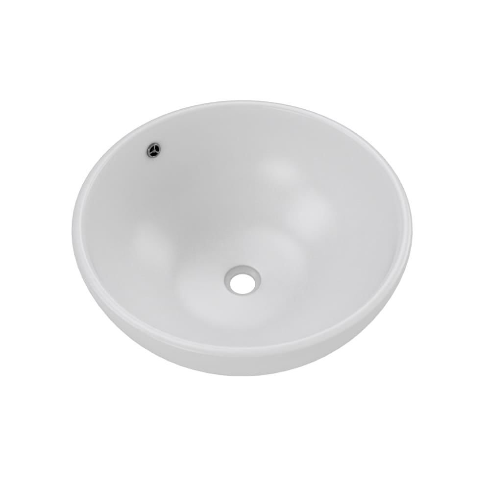 Vasque à poser en résine blanche