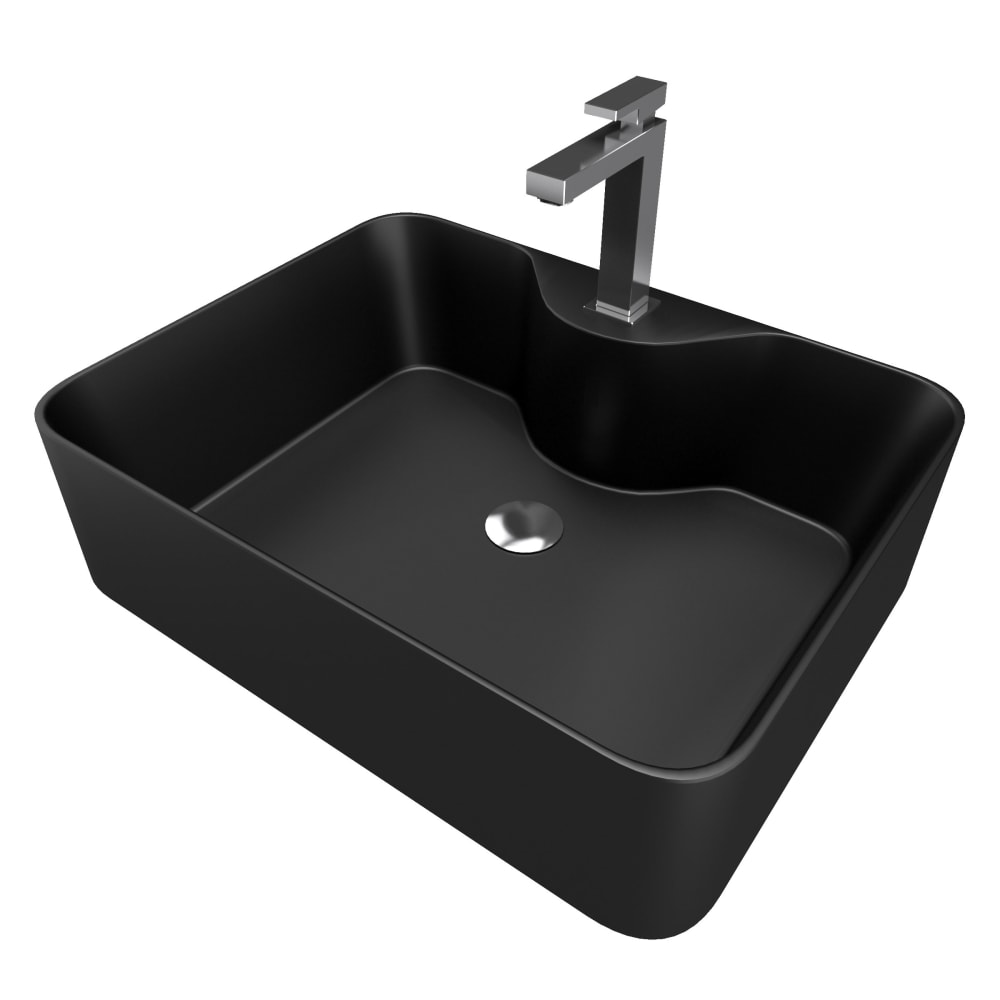 Vasque Ã poser en rÃ©sine noire
