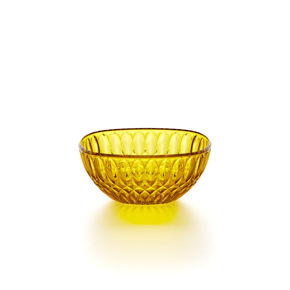 Saladier en cristal acrylique biologique jaune 21 cm Saladier en cristal acrylique biologique jaune 21 cm