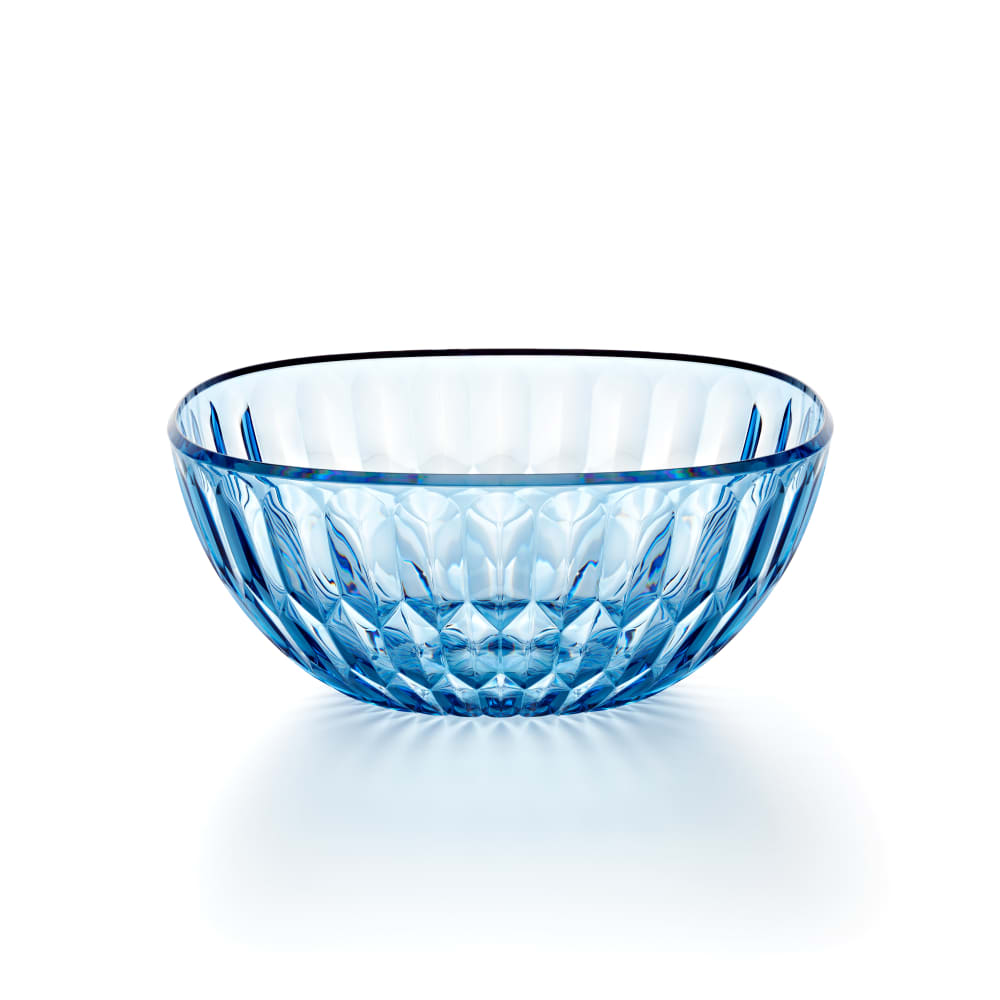 Saladier en cristal acrylique biologique bleu 30 cm