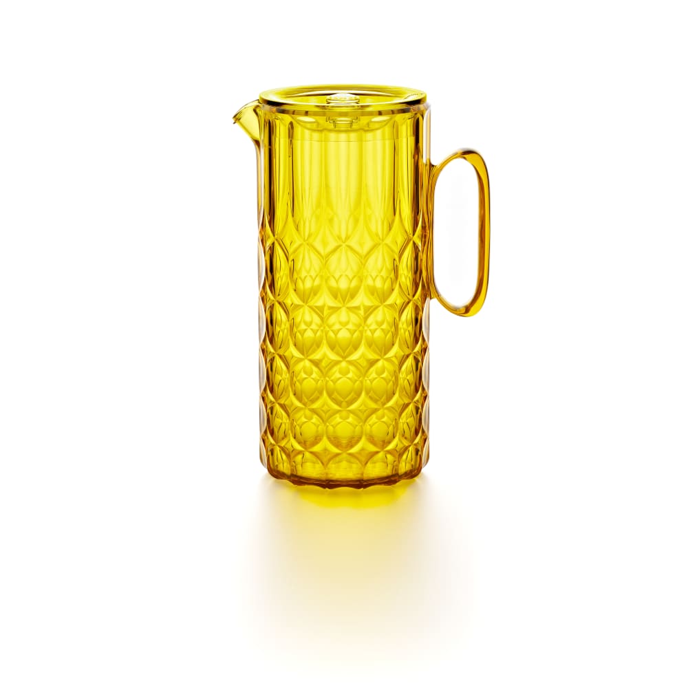 Carafe avec couvercle en acrylique biologique jaune 1,75 litre Carafe avec couvercle en acrylique biologique jaune 1,75 litre