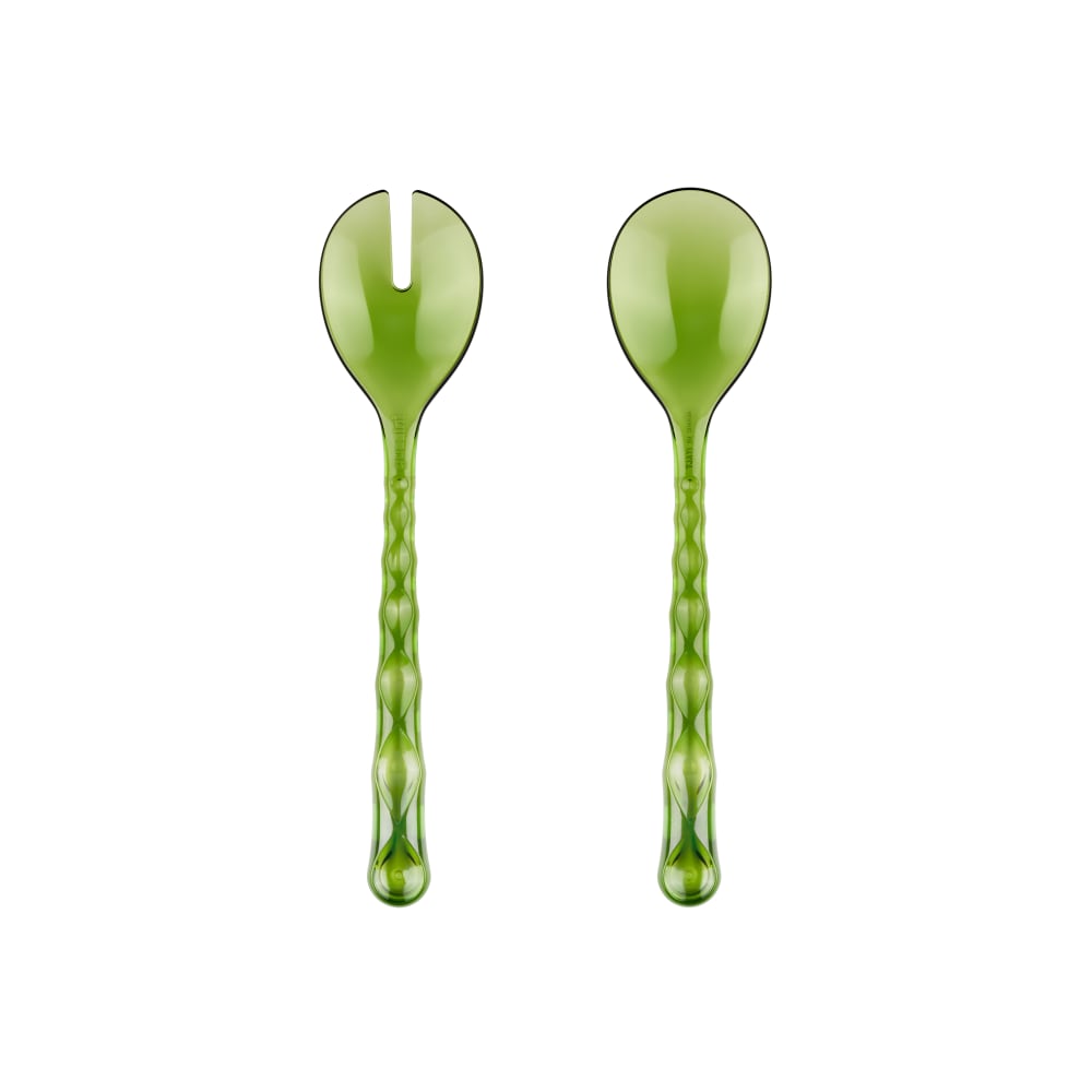 Couverts à salade en acrylique biologique vert 27,5 cm Couverts à salade en acrylique biologique vert 27,5 cm
