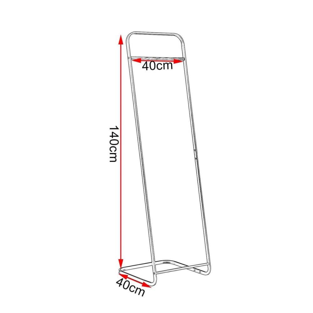 Porte-manteaux muraux support à argentée 40 x 40 x 140 cm - Maisons du Monde