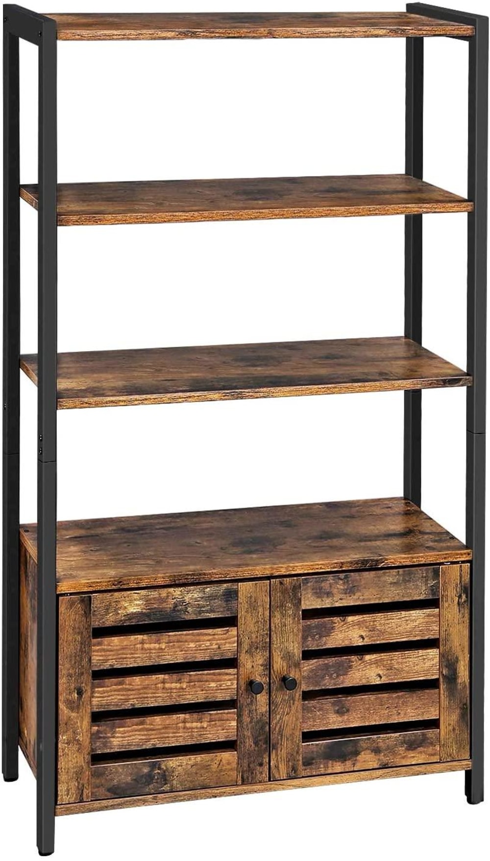 Bibliothèque meuble de rangement dorée 70 x 30 x 121.5 cm