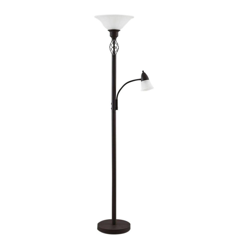 Lucande Stehlampe aus Metall, braun style landhaus - Metall