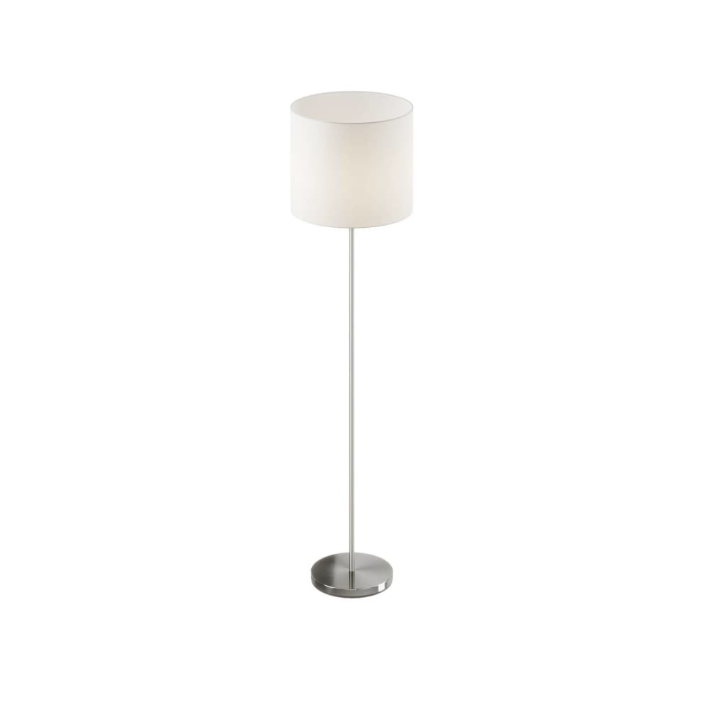 Lindby Stehlampe aus Textil, weiß style modern - Stoff