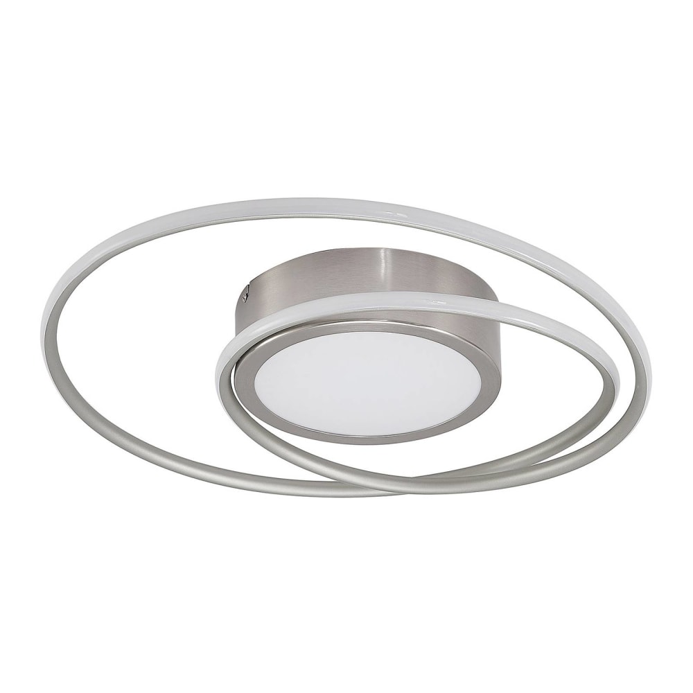 Lindby LED Deckenleuchte aus Aluminium, grau style modern - Aluminium