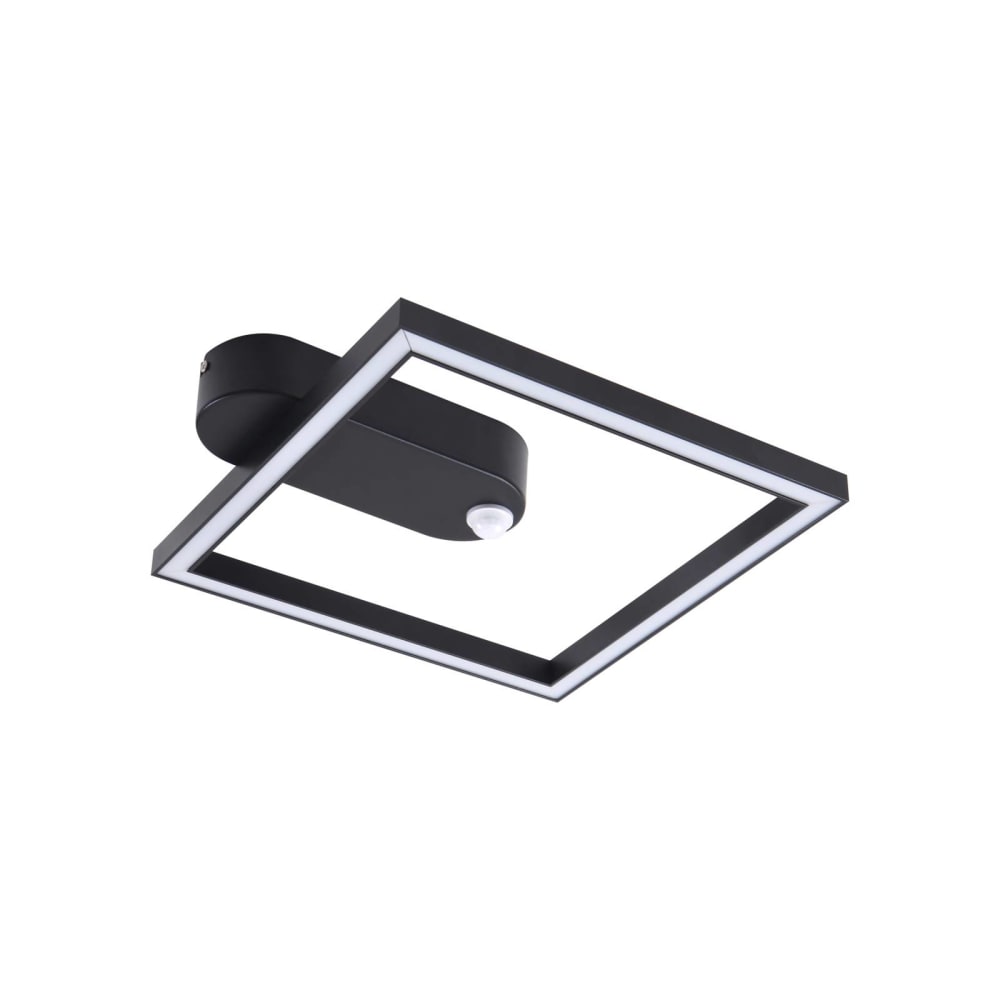 Lindby Deckenlampe mit Sensor aus Aluminium, schwarz style modern - Aluminium