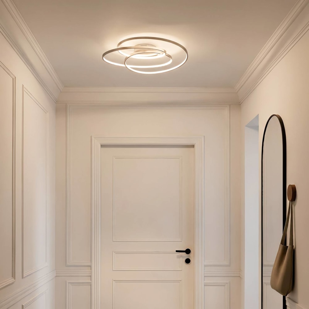 LED Deckenleuchte aus Metall, grau - Maisons Du Monde
