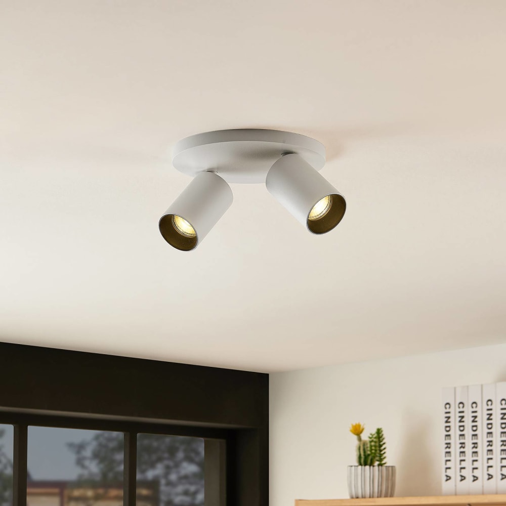 Strahler aus Aluminium, weiß - Maisons Du Monde
