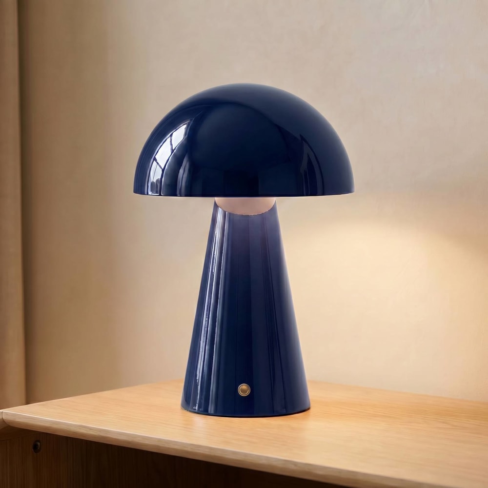 Lampe à poser led en métal bleu — vue 4