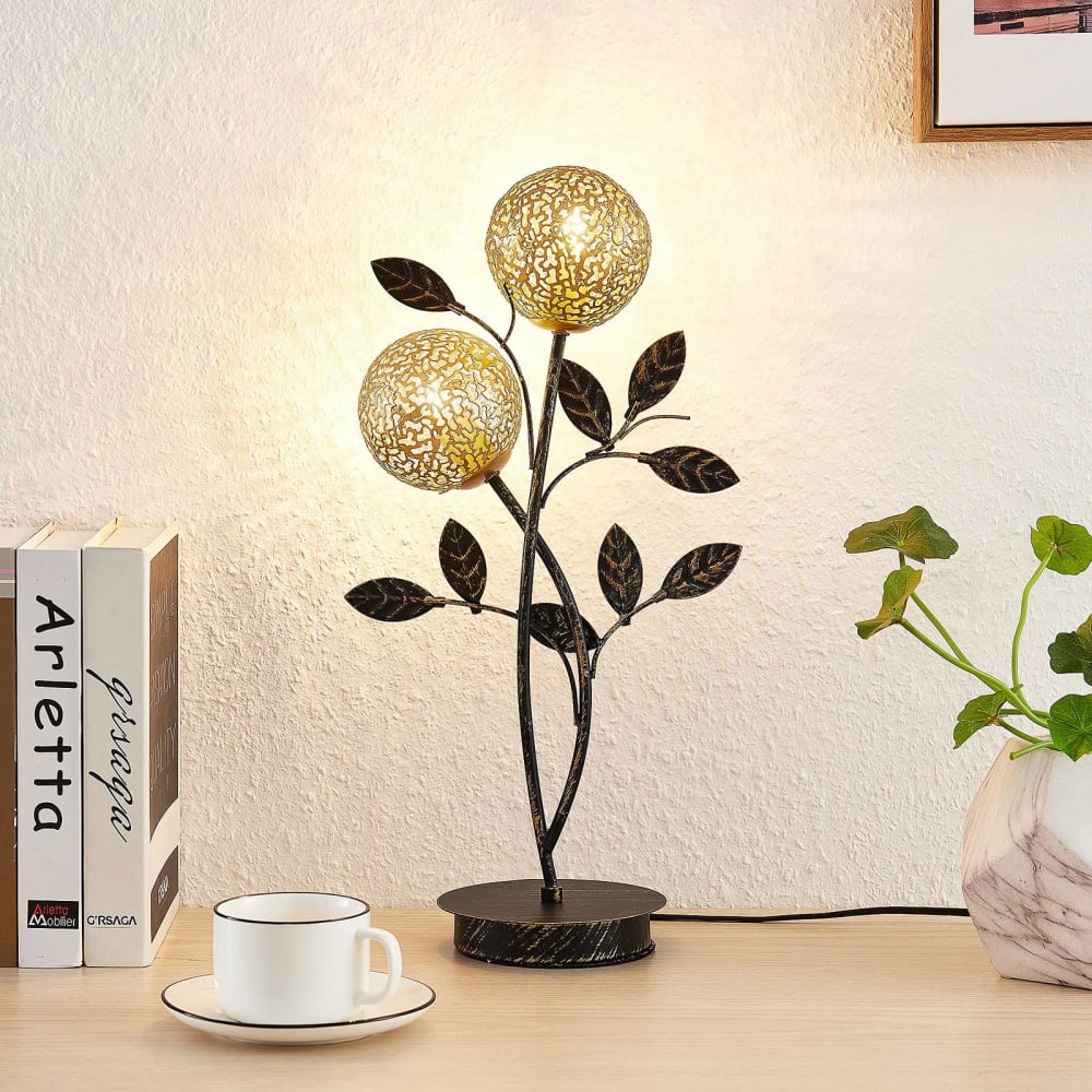 Lampe à poser en métal noir - Maisons du Monde