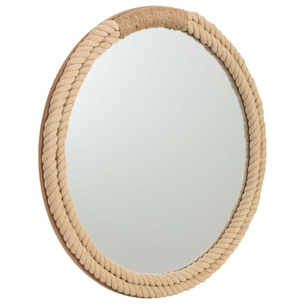 Wanderlust deco Holzspiegel, 60x3x60, braun - Holz