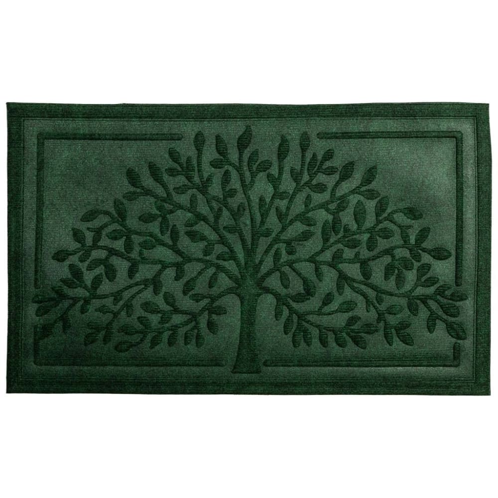 Wanderlust deco Fußmatte aus Faser und Gummi, 45x75, grün - Naturfasern