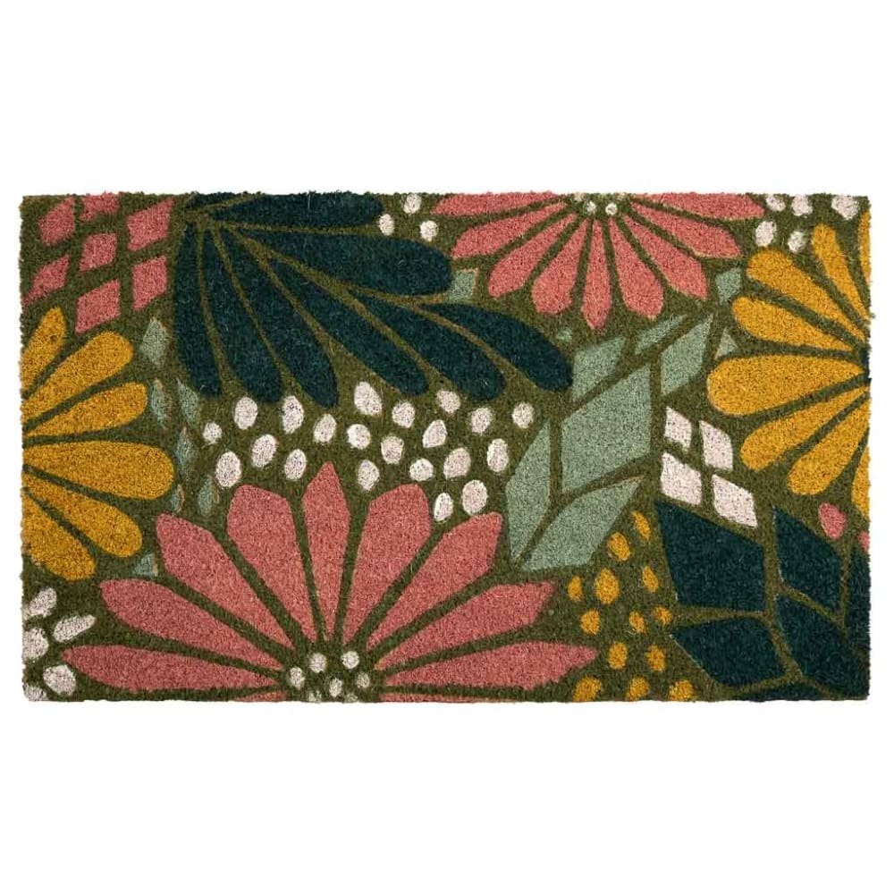 Wanderlust deco Bedruckte PVC-Fußmatte 45x75, rosa Mehrfarbig Pvc - Polyvinlychlorid