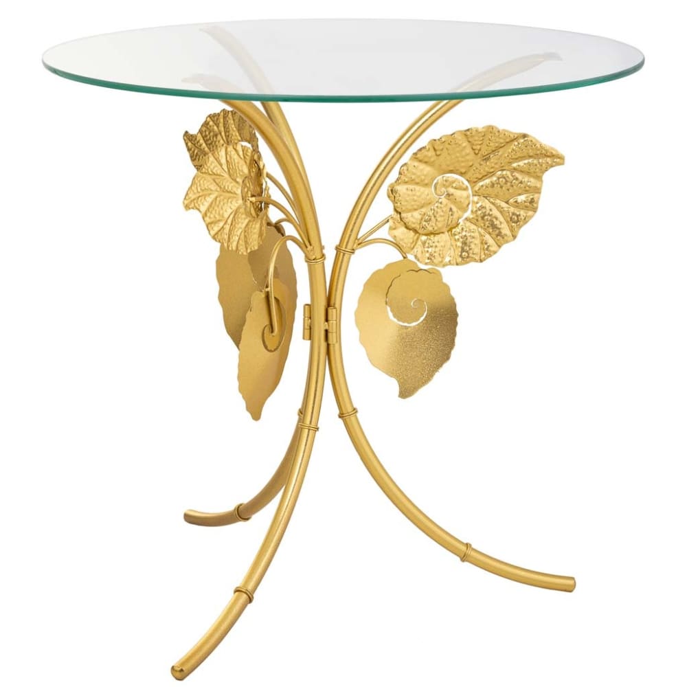 Wanderlust deco Runder Ecktisch aus Metall D70x70, gold - Metall