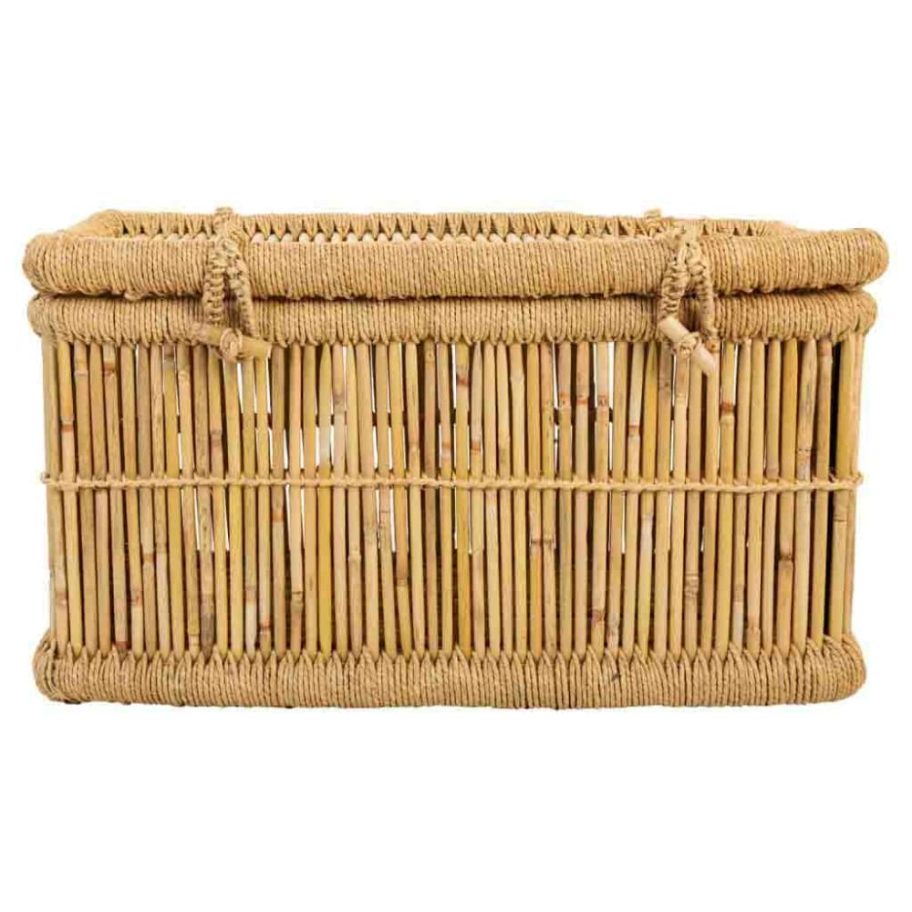 2er-Set Wäschekörbe aus Bambus, 75x52x40 cm, braun - Maisons Du
