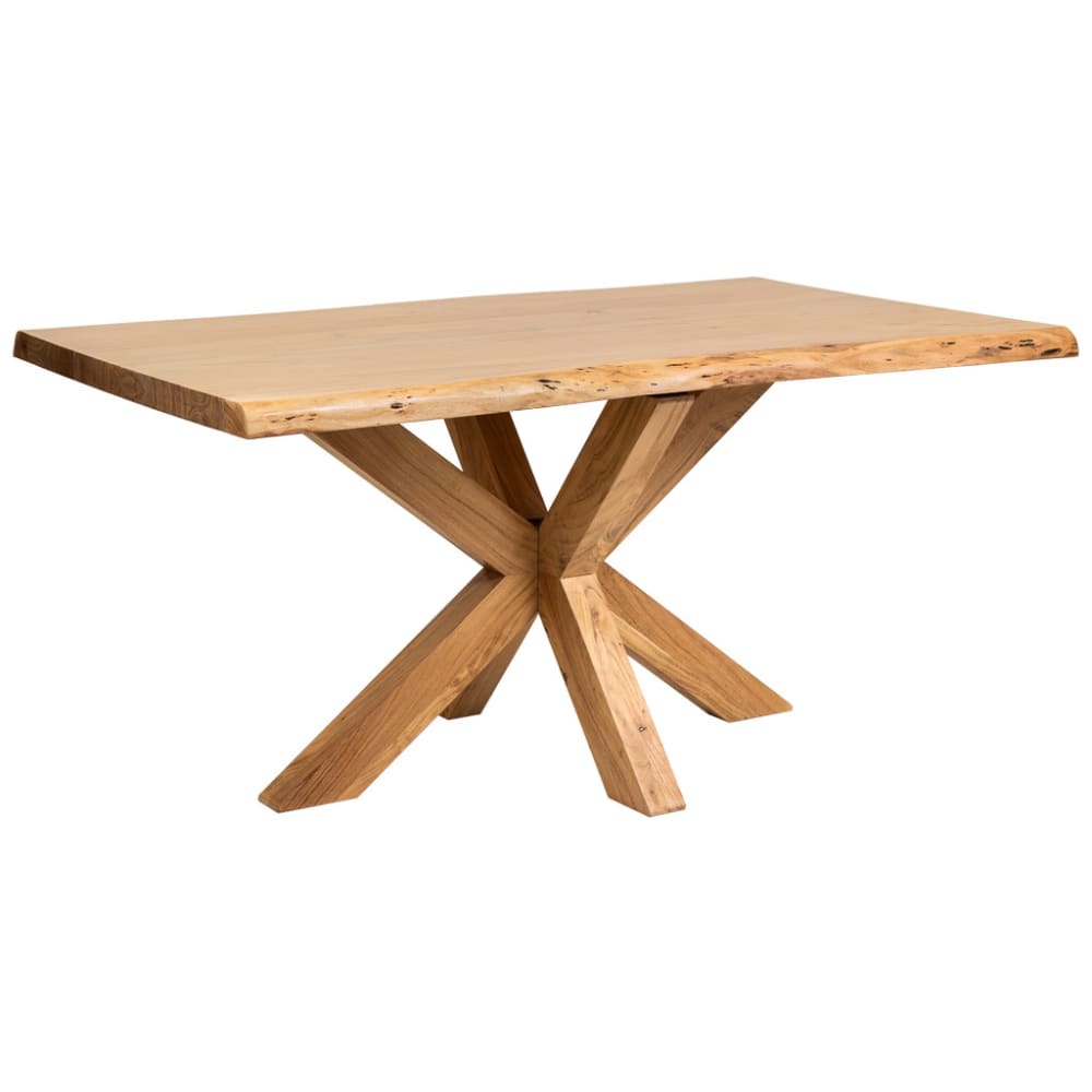 Wanderlust deco Live-Edge-Esstisch aus Akazienholz, naturfarben, 160x90x77 cm style modern Braun