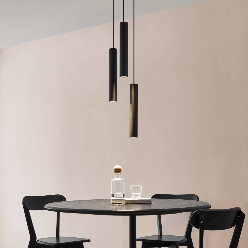Lindby Pendelleuchte aus Metall, schwarz style modern - Metall