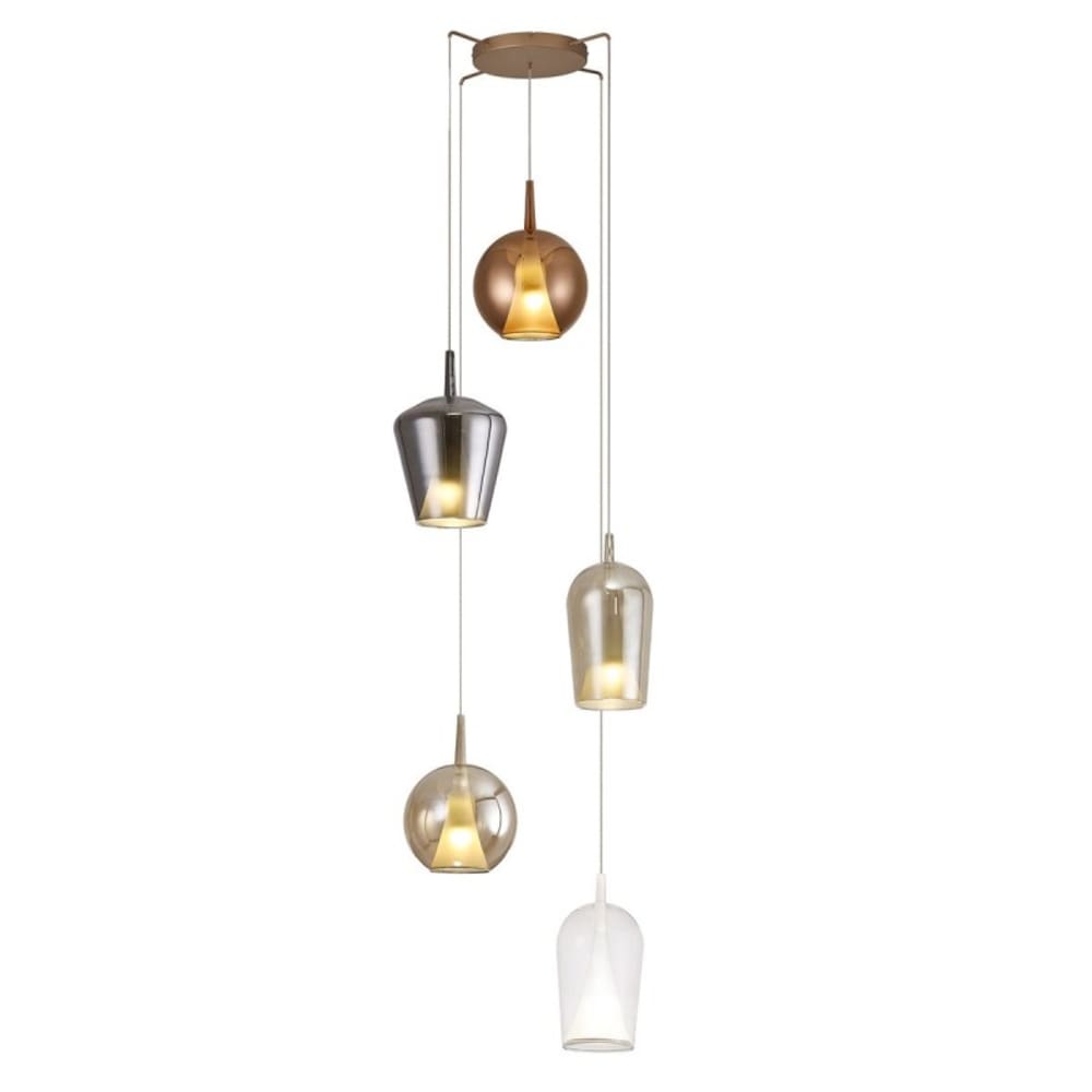 Suspension en verre transparent — vue 3