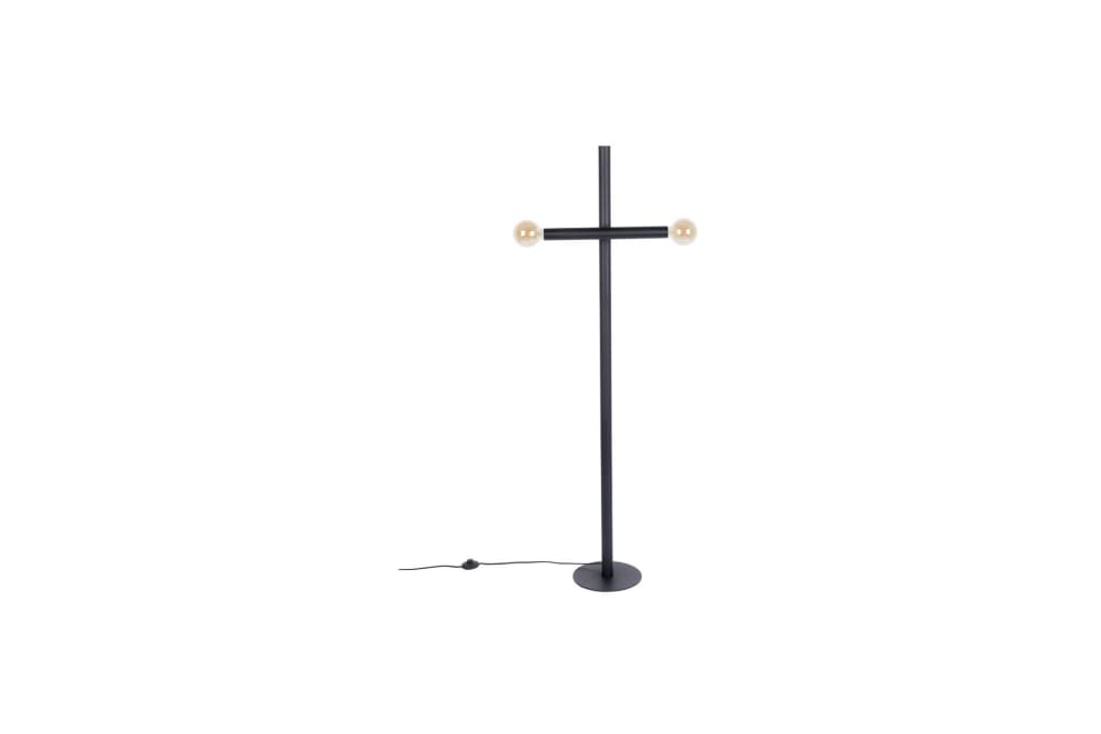 Lampadaire en fer noir