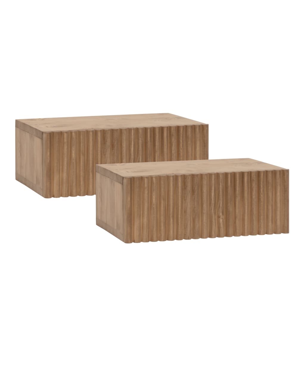 DECOWOOD Nachttische mit einer Schublade aus Massivholz. Nur für den Innenbereich geeignet. Unlackiert. Inklusive Befestigungsmaterial. Braun