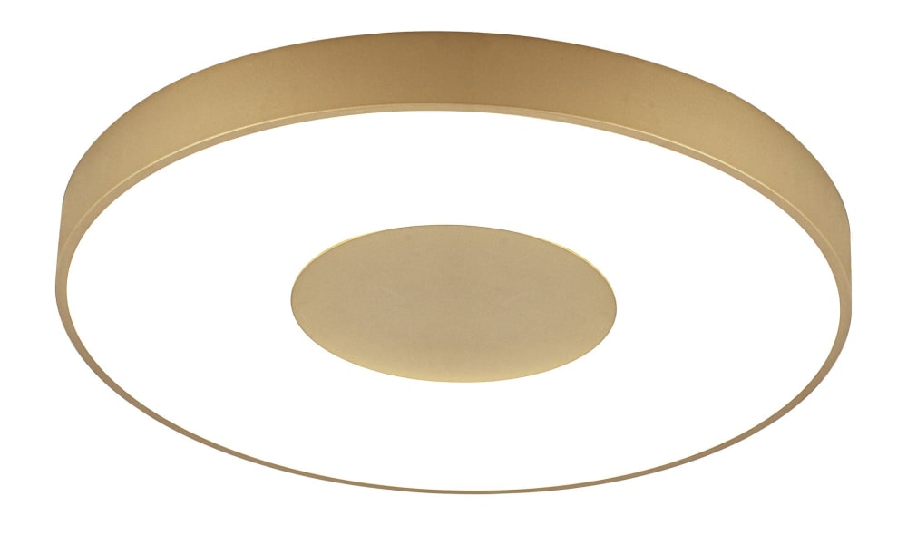 Plafonnier design en plastique doré